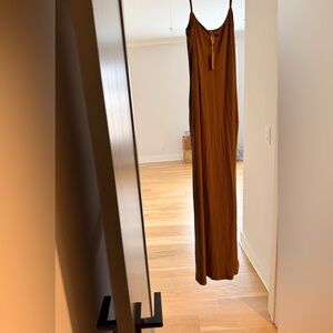 NWT skims dress nightgown ribbed chocolate brown sz 2x $89